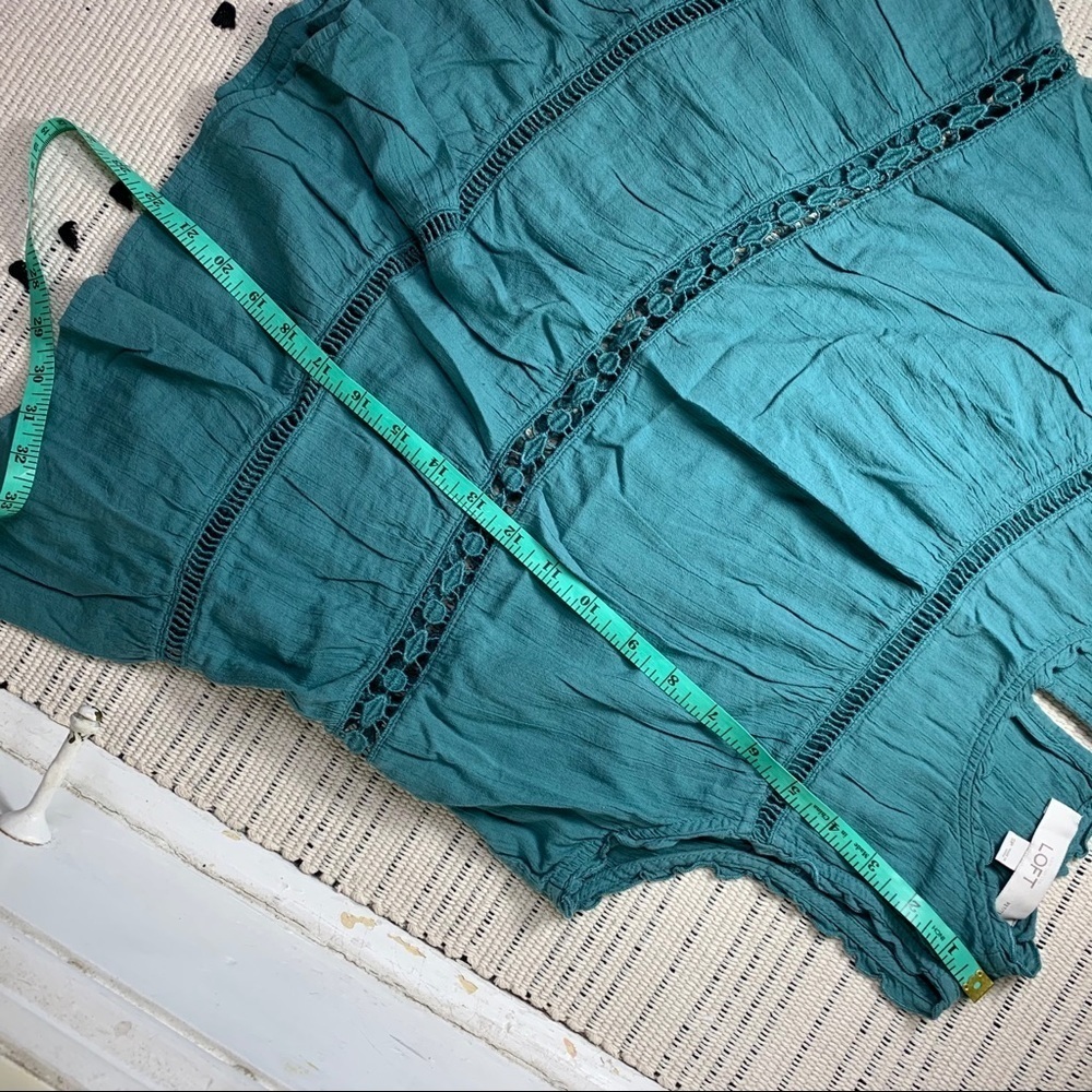 Loft Ladder Lace Embroidered Babydoll Tank Top - Picture 5 of 6